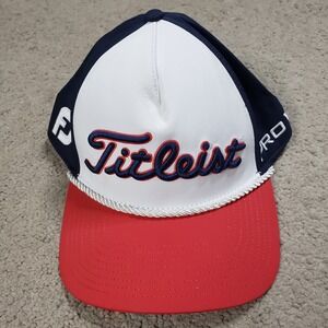 Titleist Pro V1 FJ FootJoy Adjustable Snapback Golf Rope Hat Cap Golf